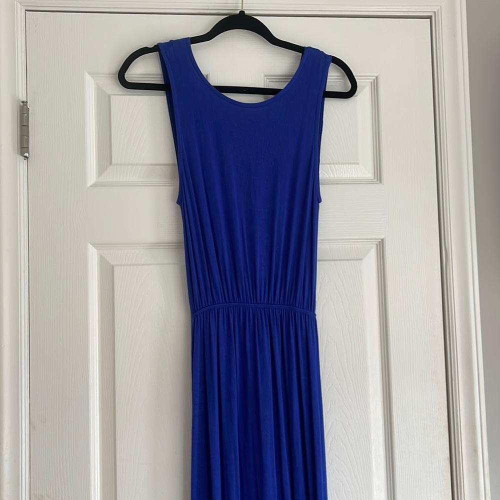 Blue dress w/ open back